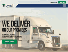 Tablet Screenshot of lynchlogistics.com